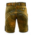 German Bavarian Lederhosen Trachten Conic Wax Leather Men Shorts