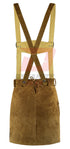 German Bavarian Trachten Brown Leather Women Oktoberfest Hand Crafted Skirt