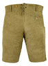 German Bavarian Lederhosen Trachten Light Brown Leather Men Shorts