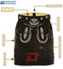 German Lederhosen Bavarian Women Real Leather Dark Brown Skirt