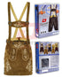 German Bavarian Trachten Brown Leather Women Oktoberfest Hand Crafted Skirt