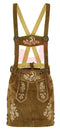 German Bavarian Trachten Brown Leather Women Oktoberfest Hand Crafted Skirt