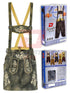 German Bavarian Traditional Lederhosen Hand Crafted Women Green Fade Antique Skirt