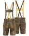 German Bavarian Lederhosen Trachten Antique brown Leather Men Shorts
