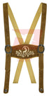 German Bavarian Trachten Brown Leather Women Oktoberfest Hand Crafted Skirt